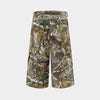 Leaf Print | Big Pocket Camouflage Shorts