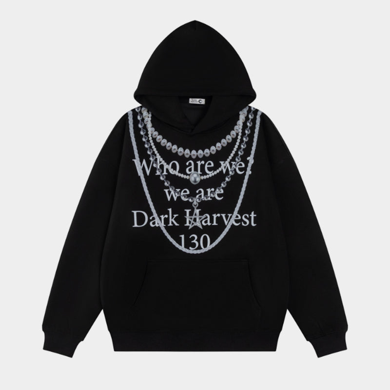 Chains Print | Graphic Hoodie - Santo 
