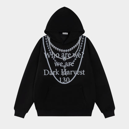 Chains Print | Graphic Hoodie - Santo 