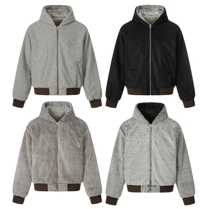 Reversible Plush | Hooded Winter Jacket