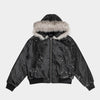 Moto Style | Faux Fur PU Jacket