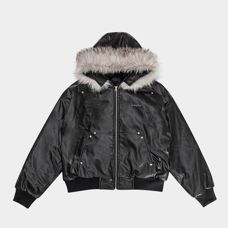 Moto Style | Faux Fur PU Jacket - Santo 