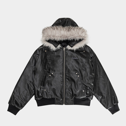 Moto Style | Faux Fur PU Jacket - Santo 