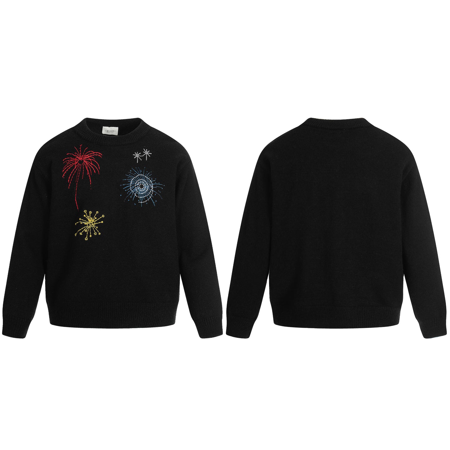 Fireworks Embroidered | Knit Casual Sweater - Santo 