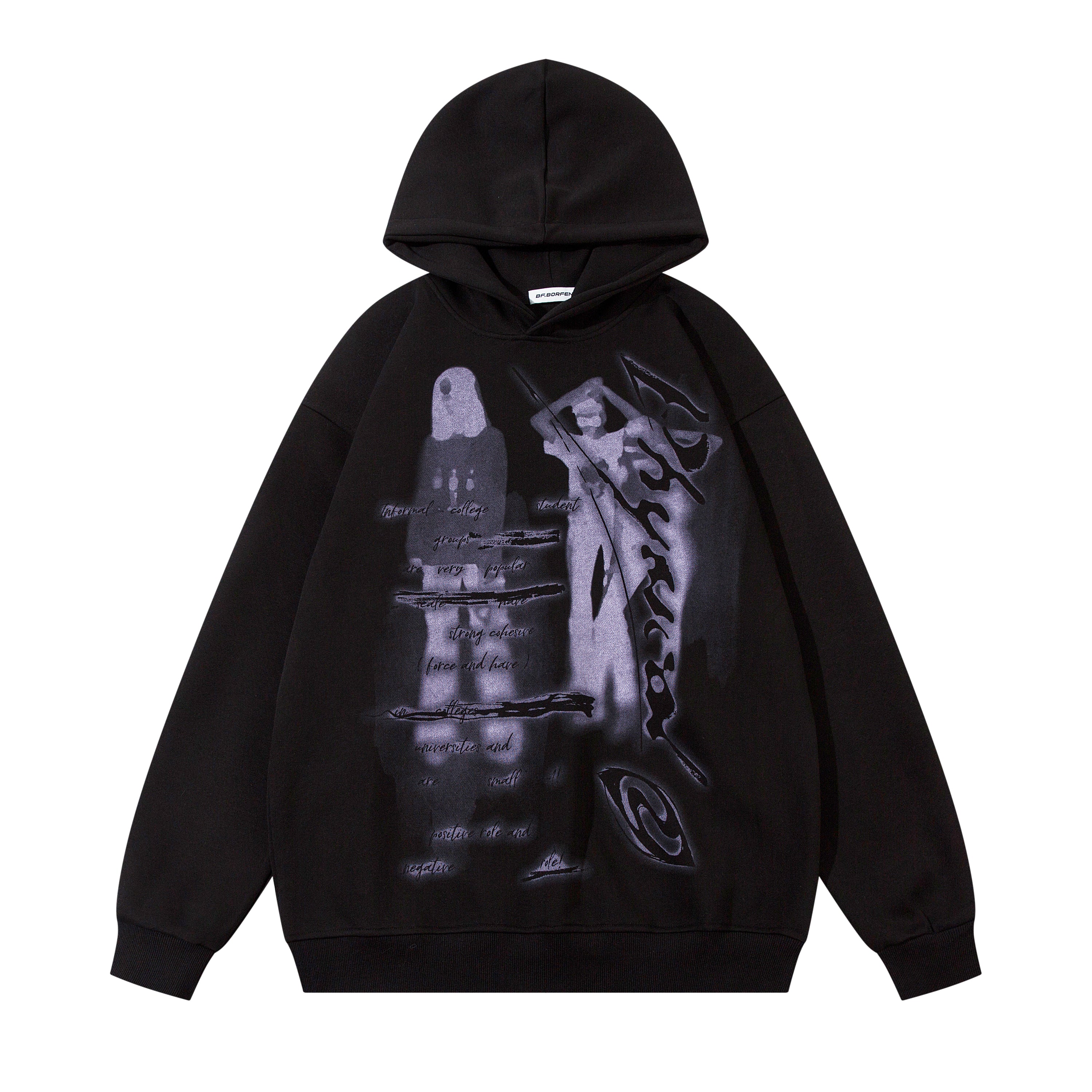 Abstrakte Vision | Überdimensionale Grafik Hoodie