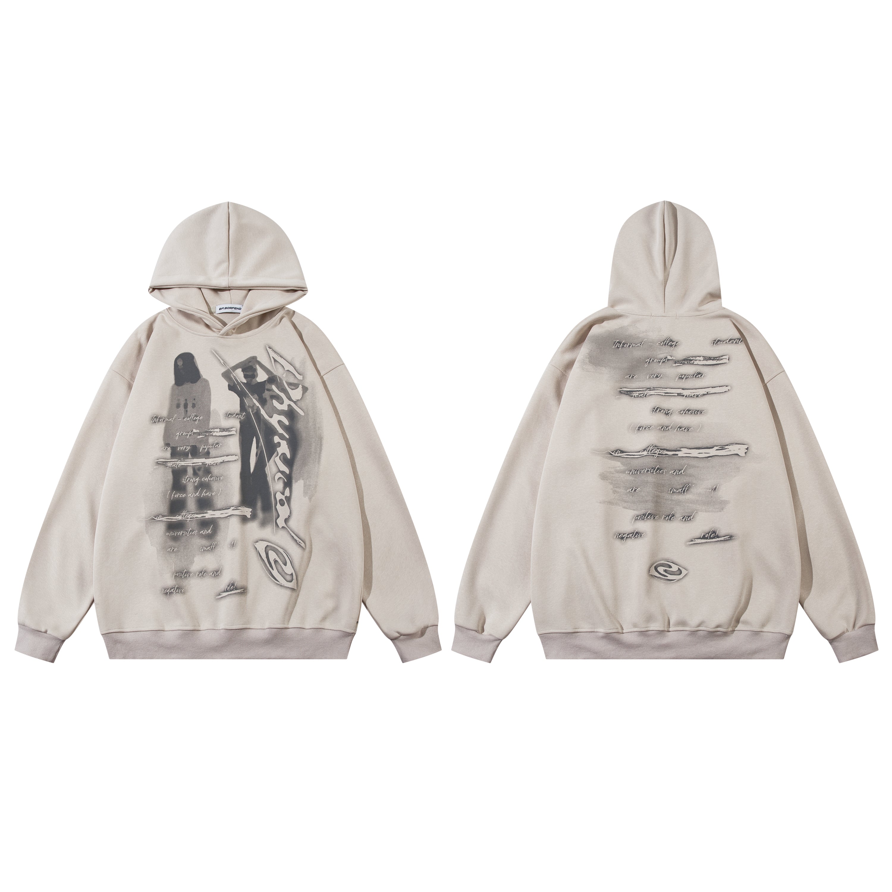 Abstrakte Vision | Überdimensionale Grafik Hoodie