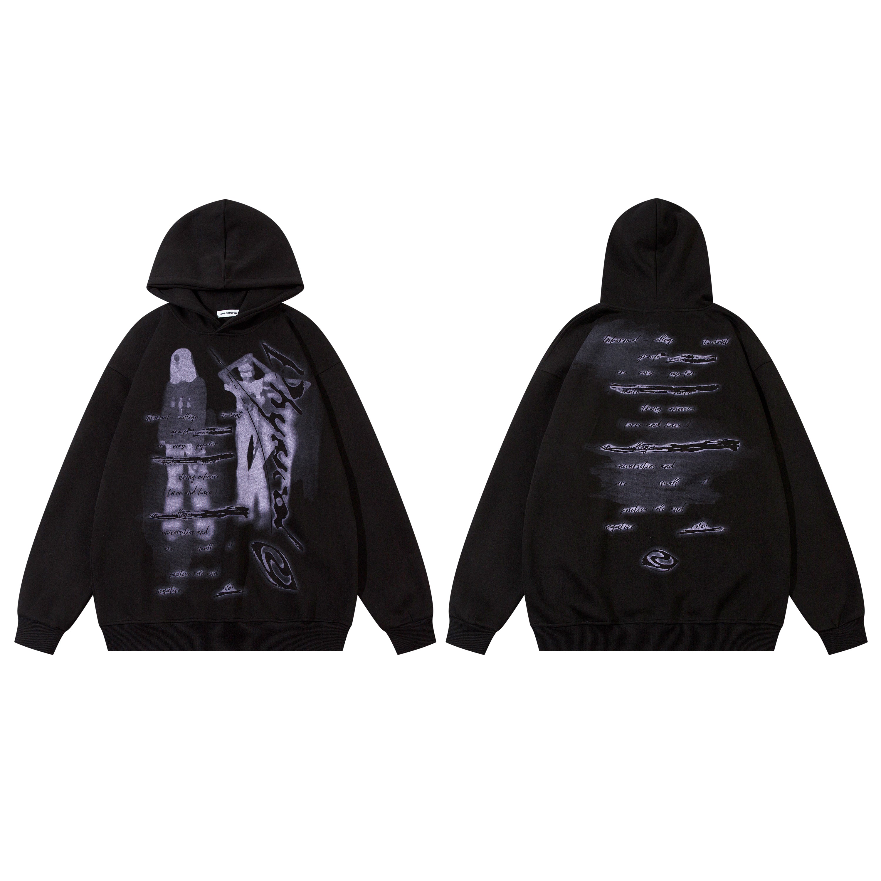 Abstrakte Vision | Überdimensionale Grafik Hoodie