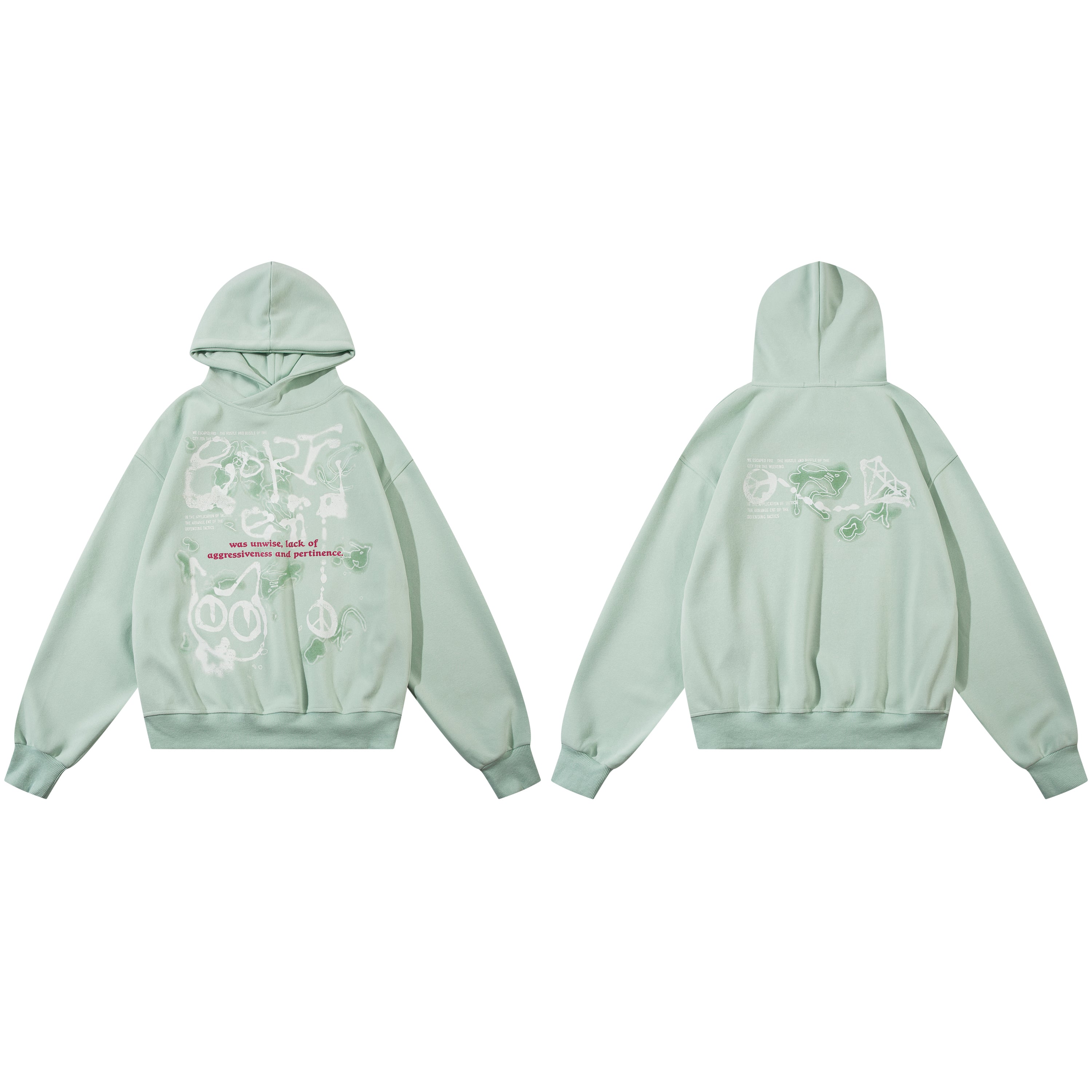 Unwise | Y2K Grafik Hoodie