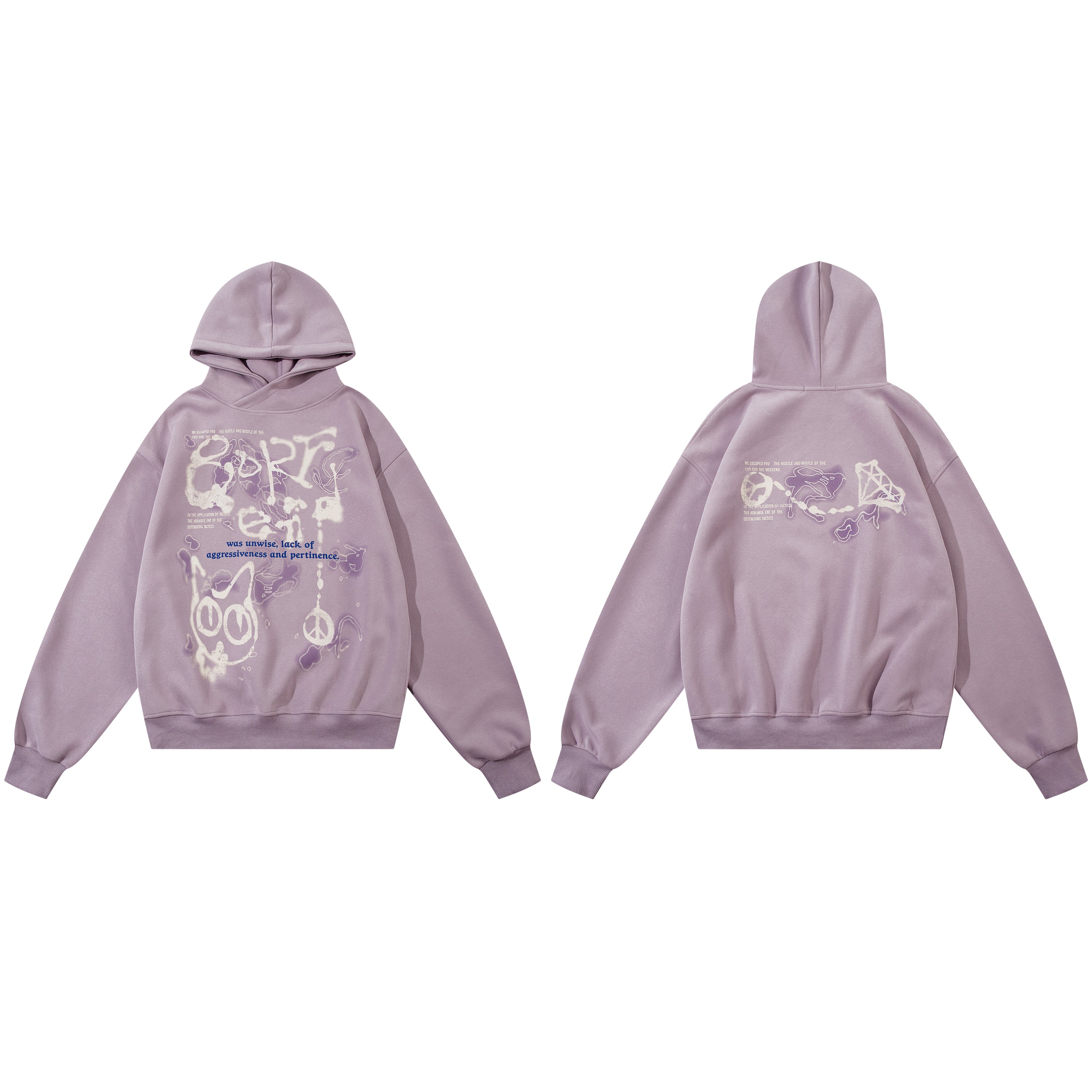 Unwise | Y2K Grafik Hoodie