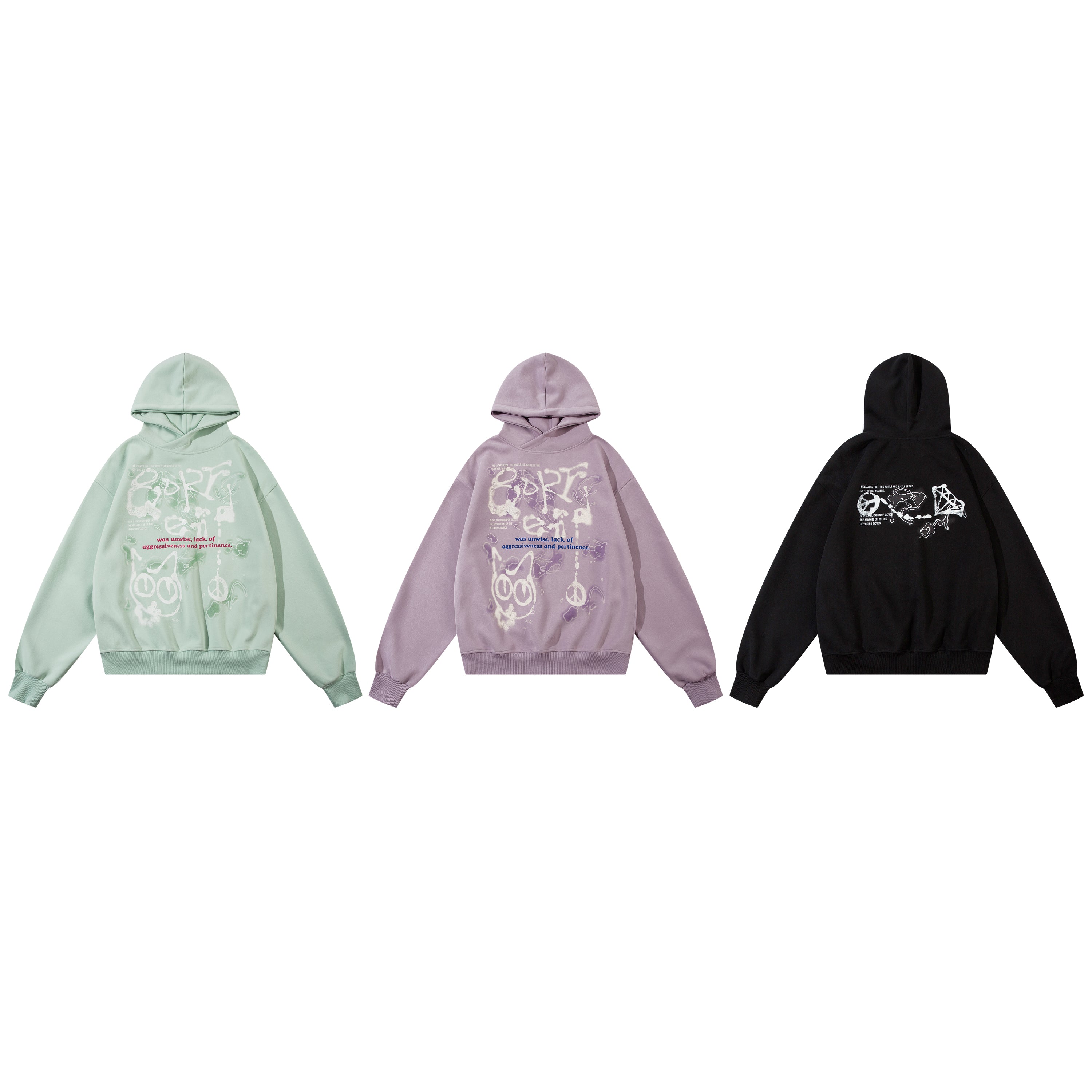 Unwise | Y2K Grafik Hoodie