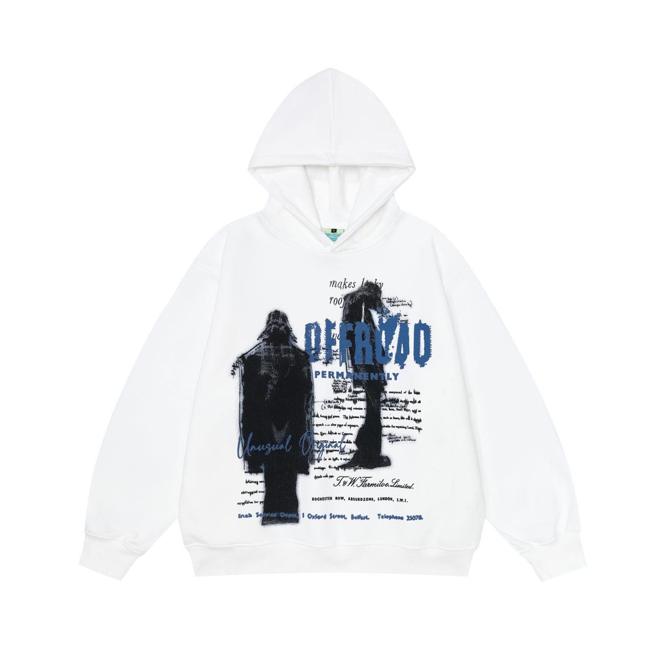 Grunge Graph | Oversized Retro Graphic Hoodie