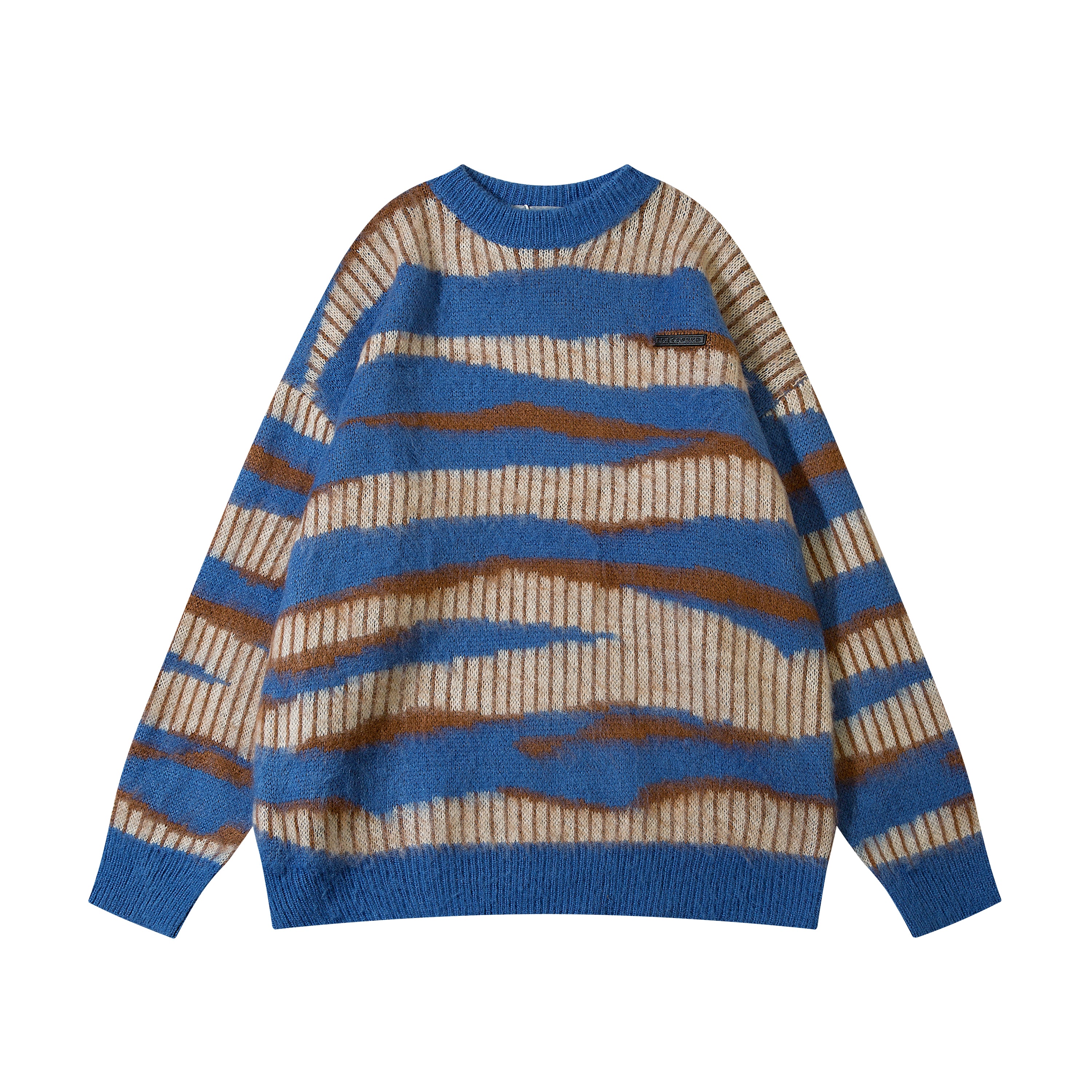 Zebrastreifen | Gemütlicher High Street Strickpullover