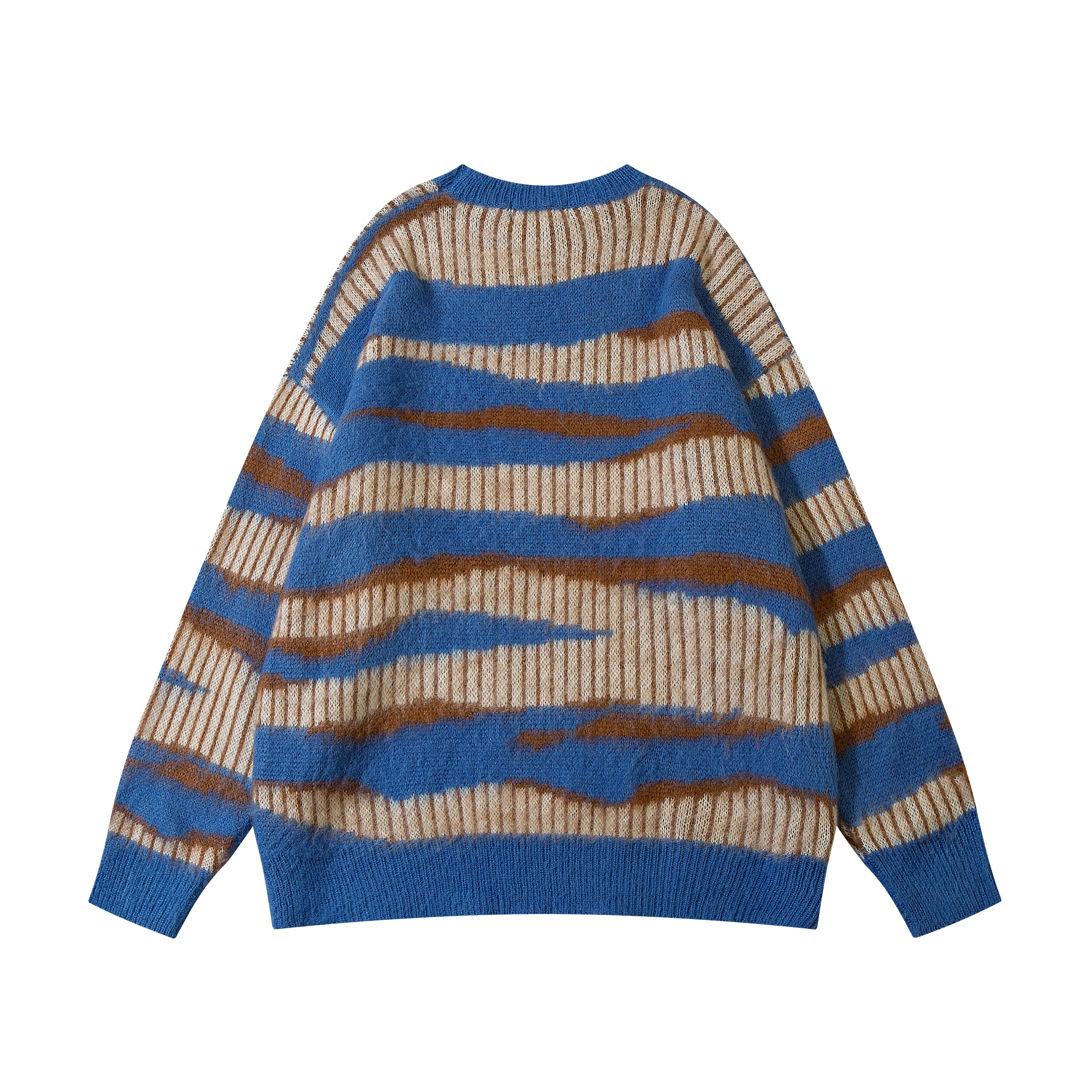 Zebrastreifen | Gemütlicher High Street Strickpullover