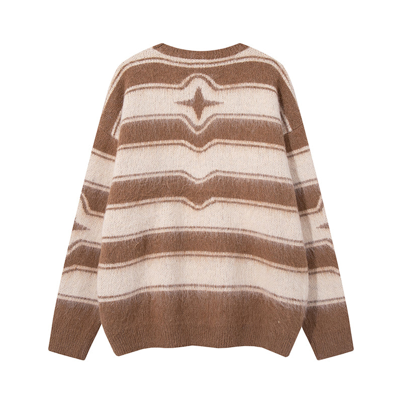 Desert Waves | Pull en tricot rayé