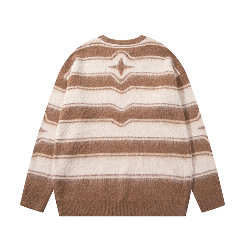 Desert Waves | Pull en tricot rayé