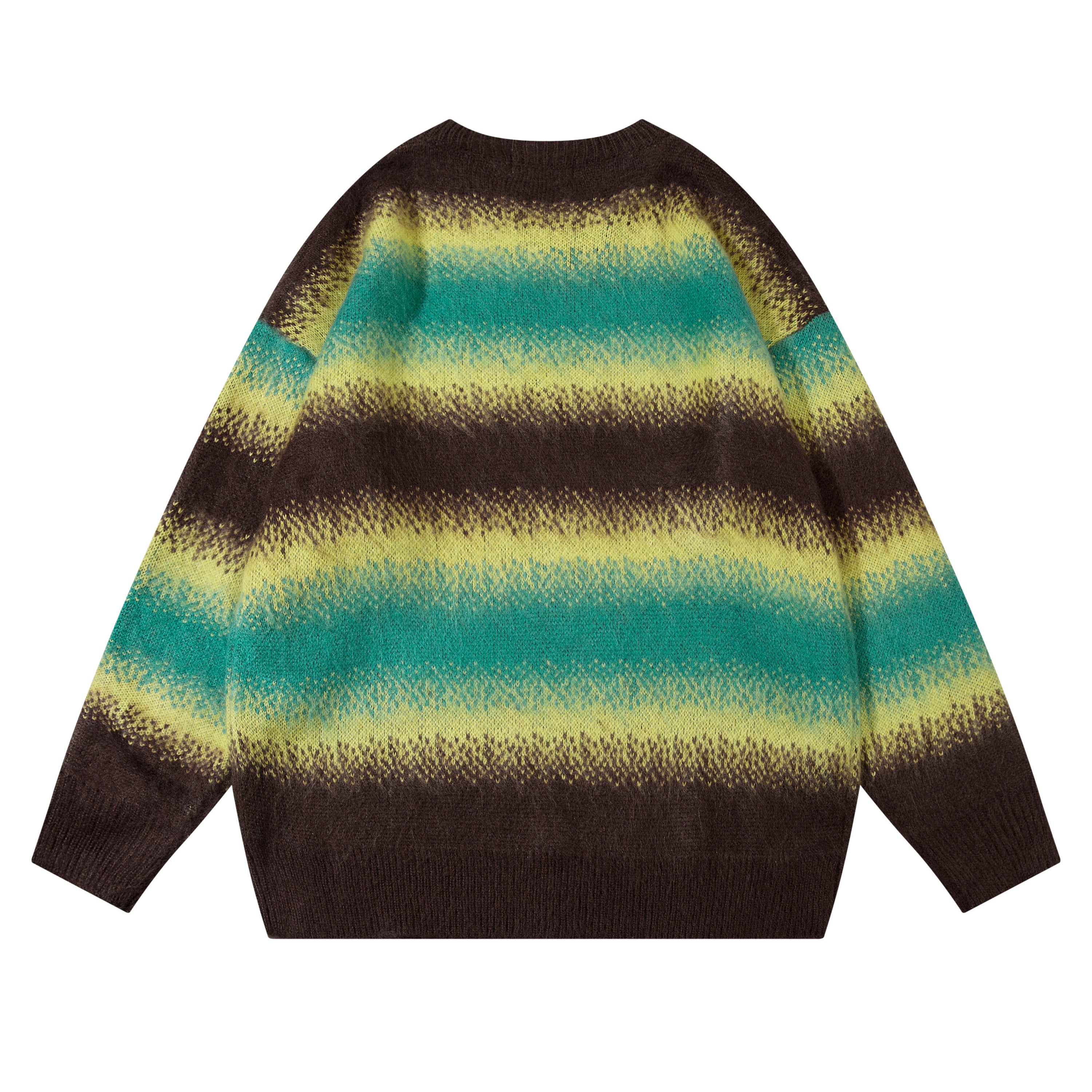 Cosmic Blaze | Gradient Striped Knit Pullover