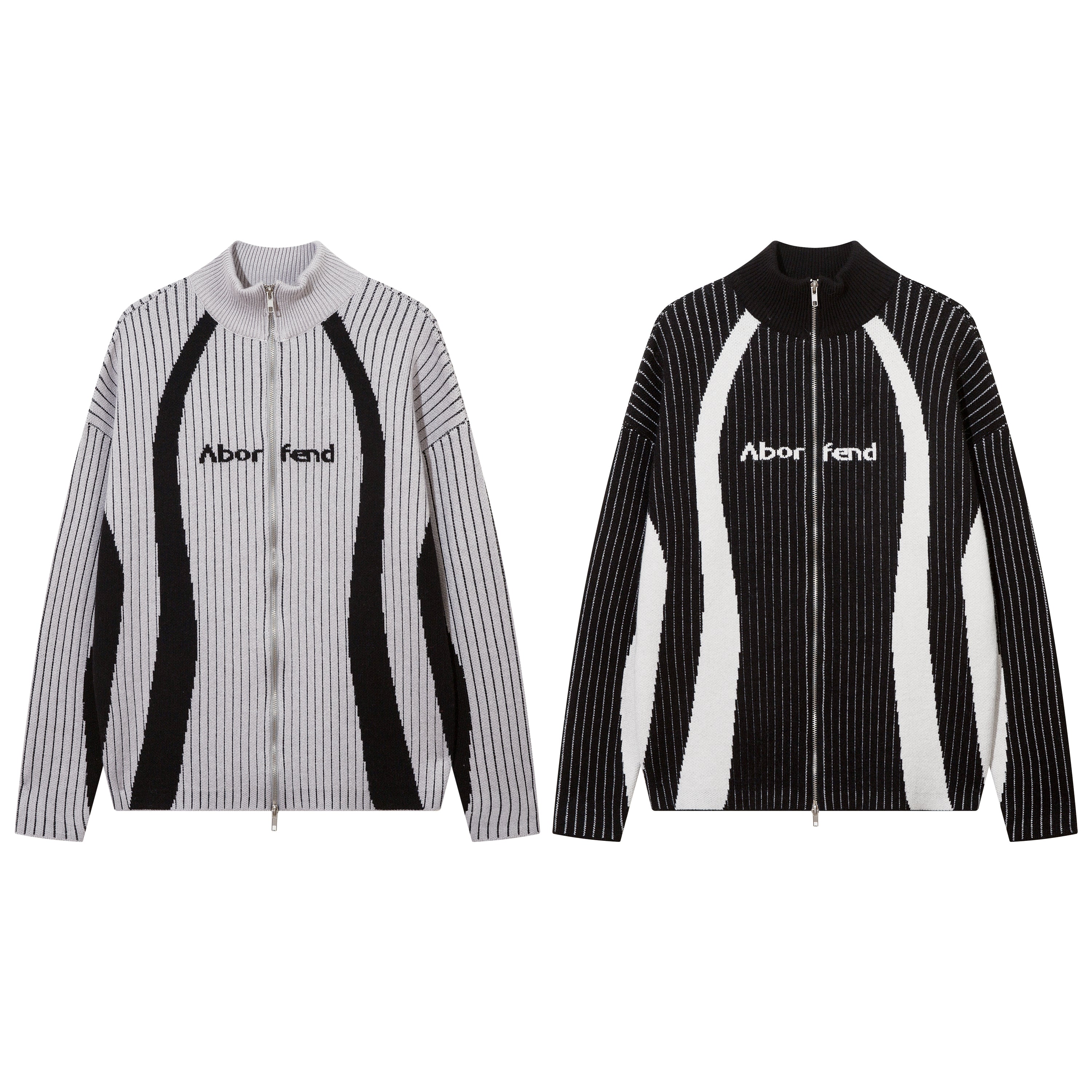 Mono Stripe | Urban Stripe Monochrome Jacke