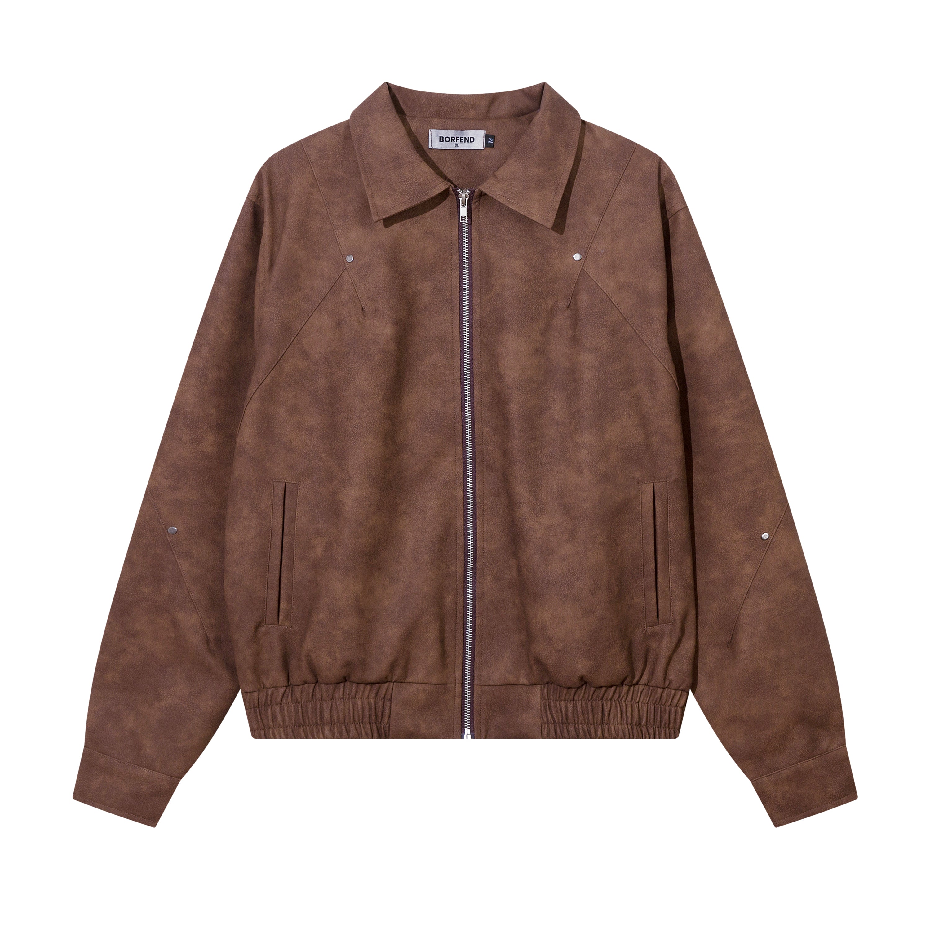 Suede Impact | Giacca oversize in pelle scamosciata con effetto distressed