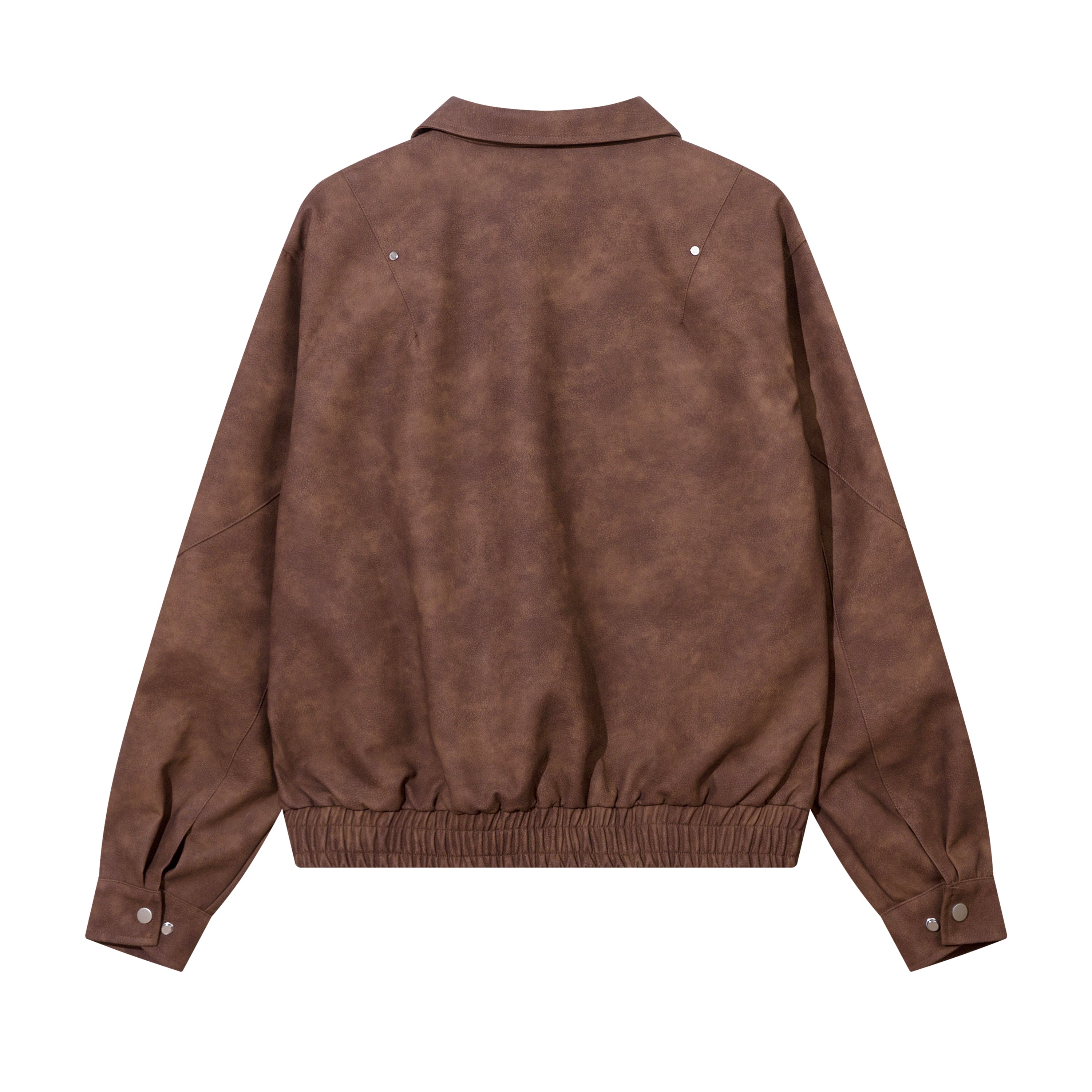 Suede Impact | Giacca oversize in pelle scamosciata con effetto distressed