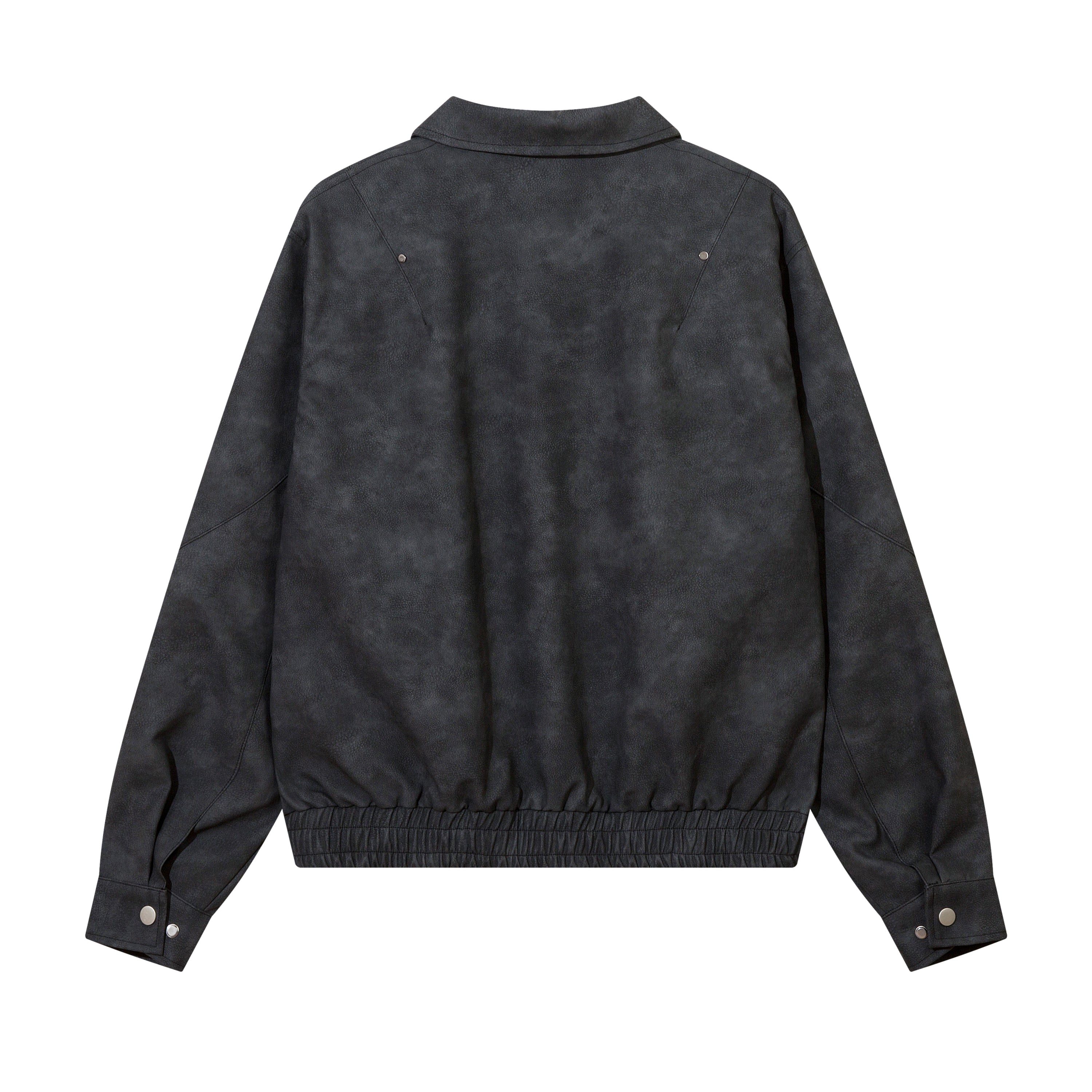 Suede Impact | Giacca oversize in pelle scamosciata con effetto distressed