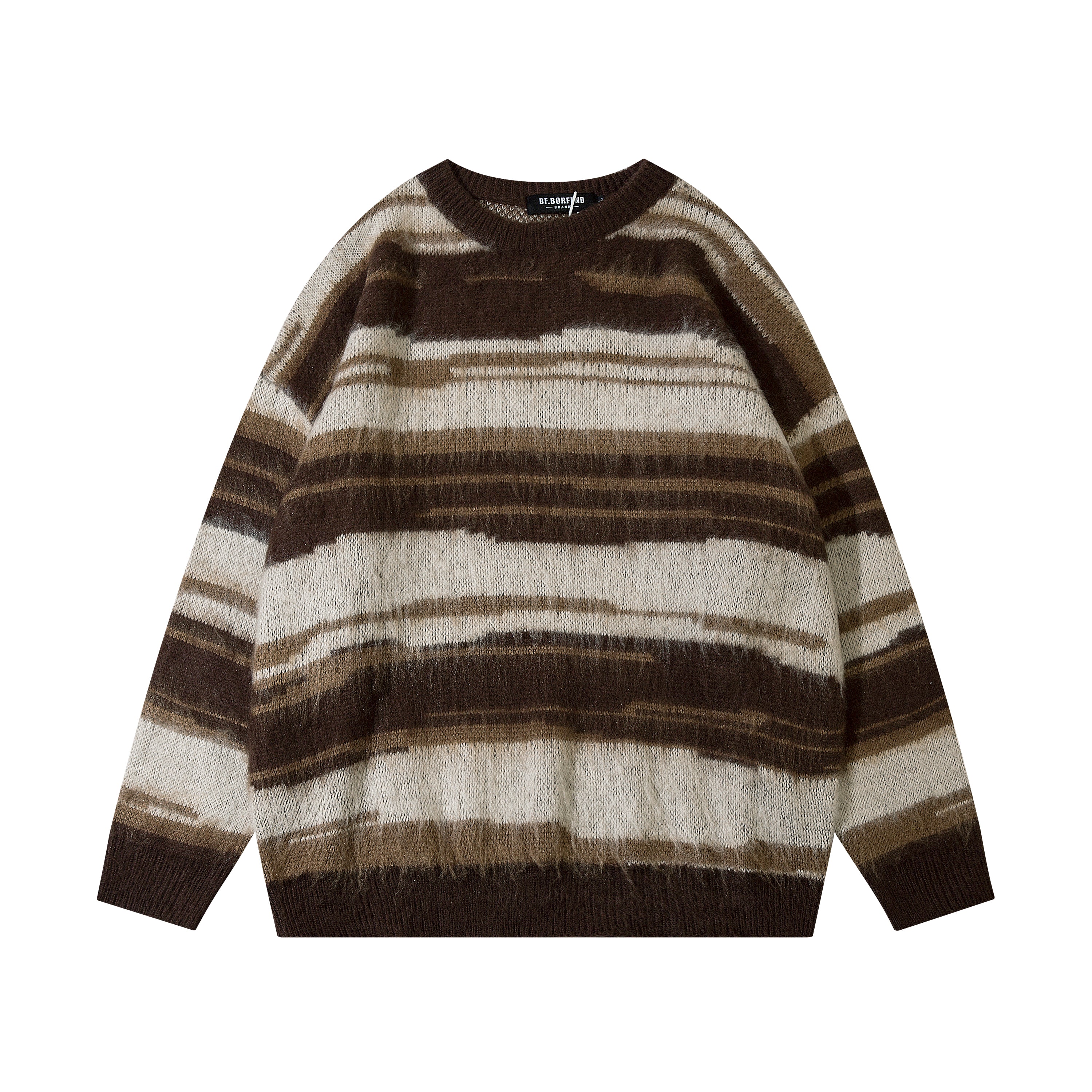 Earthy Waves | Striped Knit Jumper