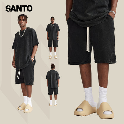 Trendy | Faded Streetwear Daily Shorts - Santo 