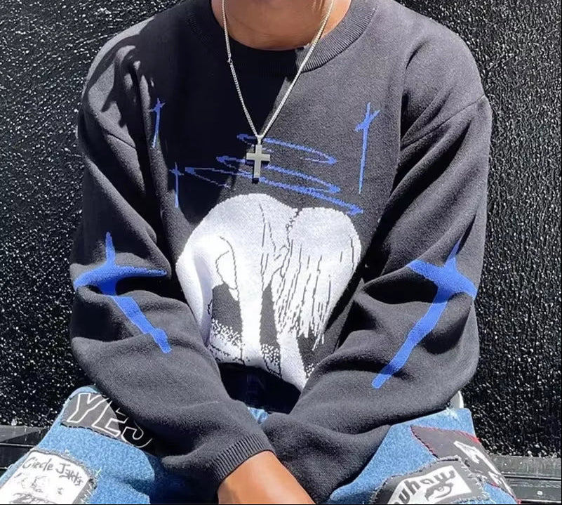 Melancholy Flow | High Street Knit Jumper - Santo 