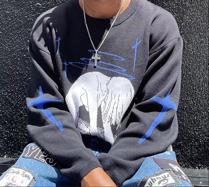 Melancholy Flow | High Street Knit Jumper - Santo 