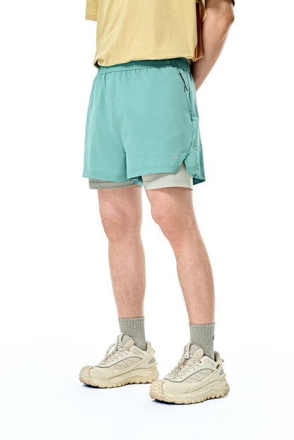 Pulse Layer | Dual-Lined Active Shorts - Santo 