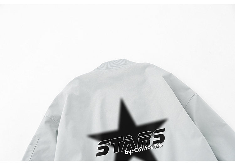 Cosmic Burst | Oversized Star Print Jacket