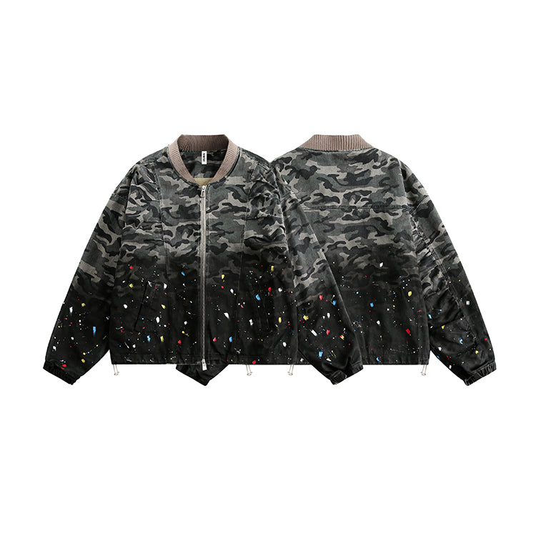 Bomber con stampa Chaos | Splattered