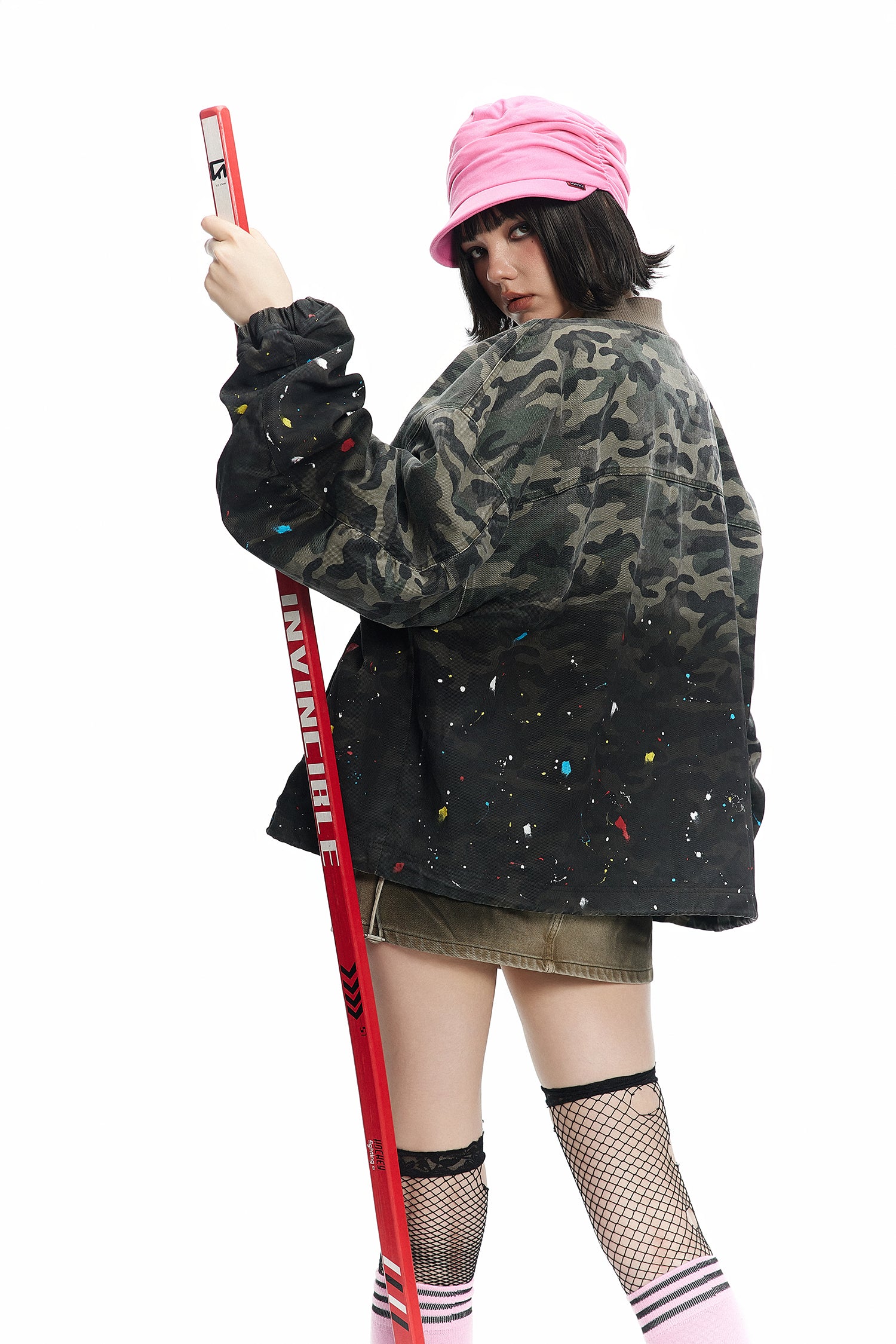 Chaos | Splattered Print Bomberjacke