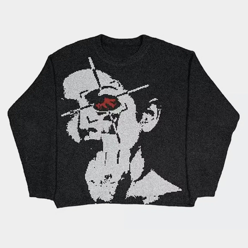Glitch Reality | Statement Knit Sweater - Santo 