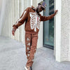 Last inn bildet i Gallery Viewer, &#39;Skull face&#39; Zip up hoodie - Santo 