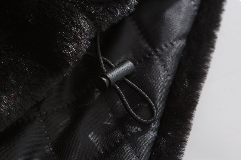 Hip Hop Winter Fleece Jacket Parkas Men Embroidery Letter Thicken Warm Padded Black Dark Punk Streetwear Coats Gothic Letters - Santo 