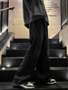 Lataa kuva gallerian katseluohjelmaan, American  Men&#39;s Black Jeans In Autumn and Winter High Street Loose Straight Leisure Wide -leg Pants Hot Sale Street Clothing - Santo 