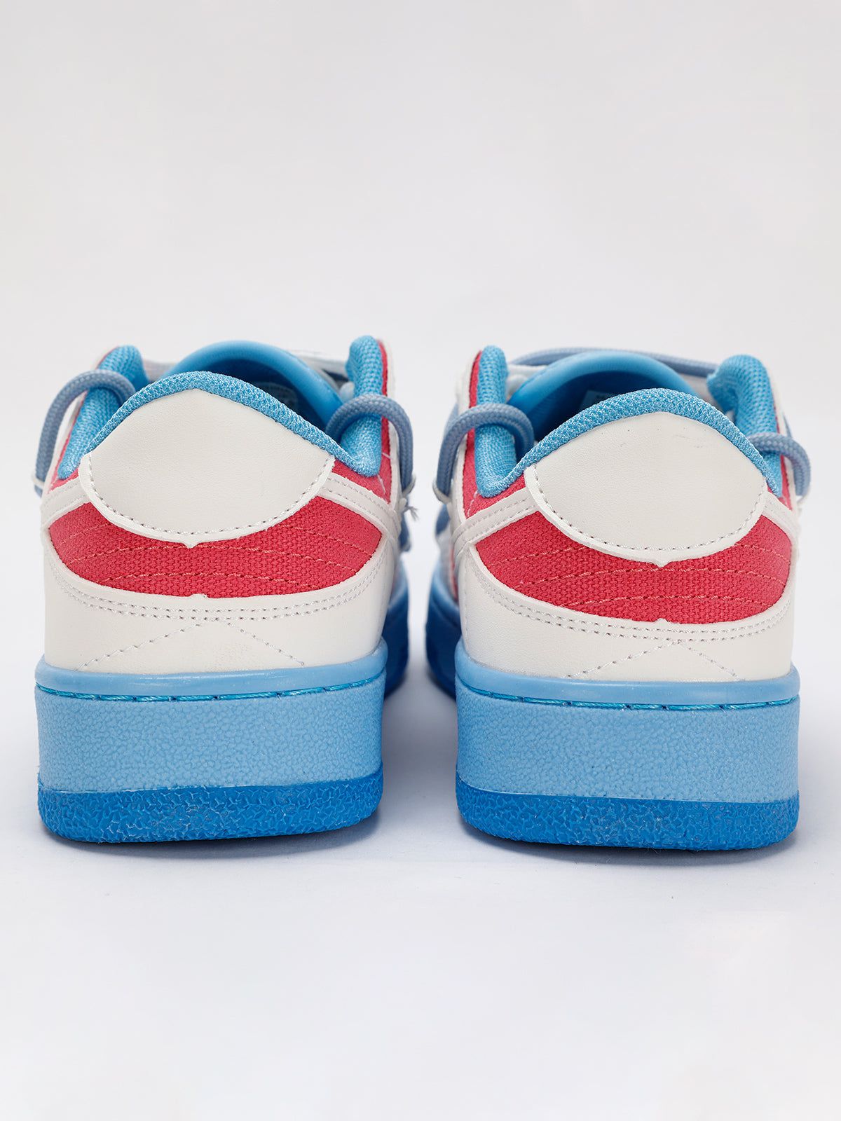 Street Shoes Blue Pink Shoes Men's Sneakers Heart Patch Walking Shoes Anti-slip Comfortable Vintage Running Shoes Men - Santo 