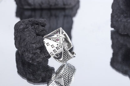 Gothic Unisex Poker Ring Woman Man Punk Jewelry Fashion Party Gifts Hip Hop Ring Accessories Vintage - Santo 
