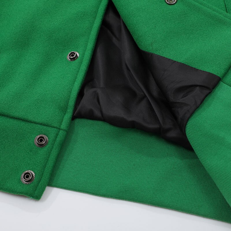 ' Borduren Brief Ster ' Streetwear Jacket - Santo 
