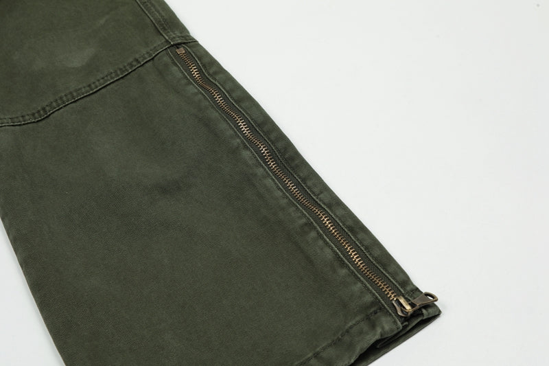 ' Multi-Pockets Straight Cargo ' Trouser Pants - Santo 