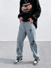 Lataa kuva gallerian katseluohjelmaan, All-match Trousers Denim Jeans Men Women High Street Vibe Style Casual Vintage Loose Blue Men&#39;s Jeans Straight Oversized - Santo 