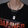 Punk Necklaces Jewelry Woman Man Unisex Spades A Drop Necklace Gothic Hip Hop Vintage Accessories Fashion Gift - Santo 