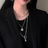 Lataa kuva gallerian katseluohjelmaan, Unisex Cross Multi-layer Hanging Tag Necklace Gothic Punk Necklaces Jewelry Woman Man Hip Hop Vintage Accessories Fashion Gift - Santo 