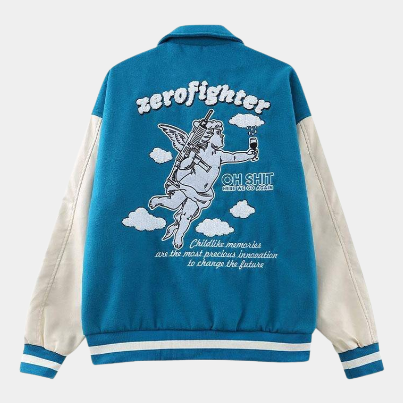 'Zero fighter' Varsity Jacket - Santo 