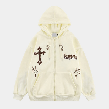 'Sparks' Zip up hoodie - Santo 